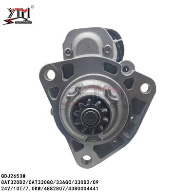 QDJ2653M 24V 10T 7.0KW CAT320D2 CAT330GC 336GC 330D2 C9 시작 모터 4882807 4380004441 STN5861ML STN5861SK 438000-4441