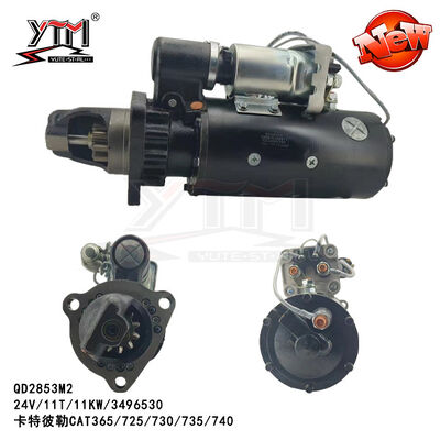 카터필러 CAT365/725/730/735/740용 QD2853M2 스타터 모터 24V 11T 11KW 3496530
