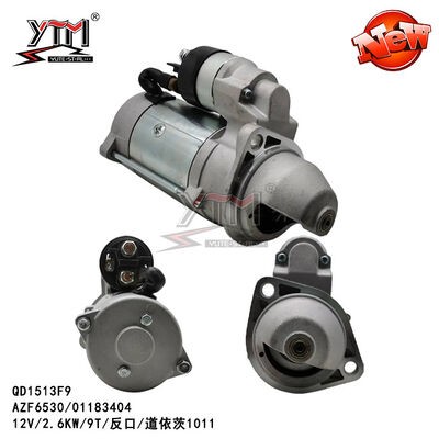 QD1513F9 스타터 모터 12V 2.6KW 9T Deutz 1011 AZF6530 01183404