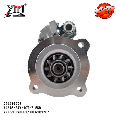 WD615 웨이차이 W618 HOWO SINOTRUK ZZ3325N VG1560090001 300N10928Z QDJ2860C5용 24V 모터 스타터