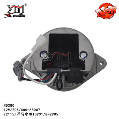 ND280 ALTERNATOR 22115 10931/GP9905/12V/20A/400-58007 Yanmar 물 냉각용