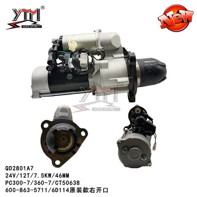 CT50638 24V 12T 스타터 CW NIKKO KOMATSU 6D114 600-863-5711 6008133632