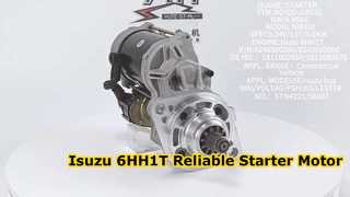 Isuzu 6HH1T 1811002950 1811003070 0240000280 데모용 QDJ2401G 스타터 모터 24V 11T 5.0KW 보기