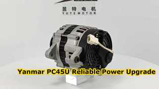 YANMAR 엔진 PC45-U 119836-77210 11983677210용 4D84E 12V 60A 발전기 소개